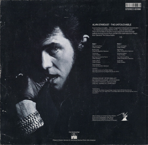 Alvin Stardust : The Untouchable (LP, Album, Club, RE, S/Edition)
