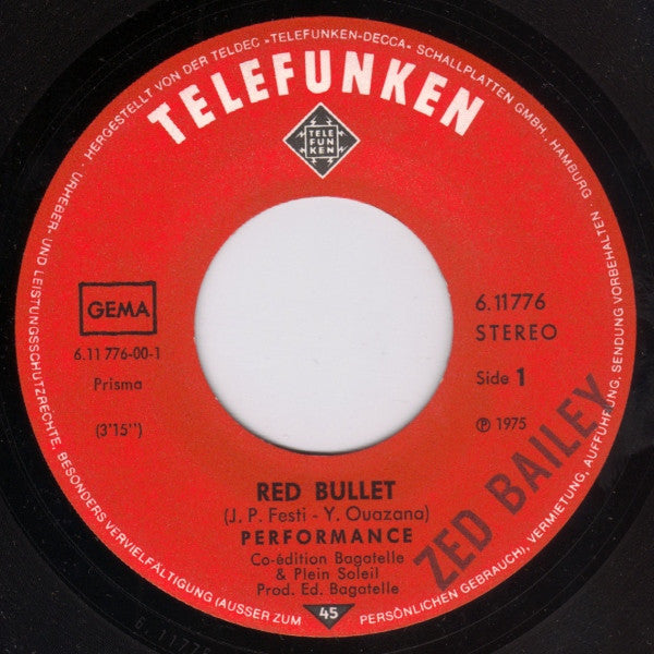 Performance (2) : Red Bullet (7", Single)
