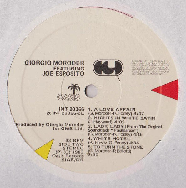 Giorgio Moroder & Joe Esposito : Solitary Men (LP, Album)