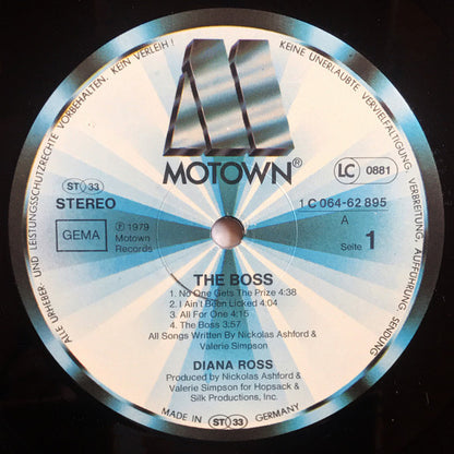 Diana Ross : The Boss (LP, Album)