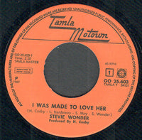 Stevie Wonder : I Was Made To Love Her (7", Single)