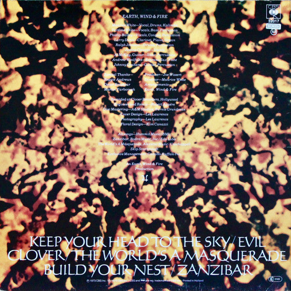 Earth, Wind & Fire : Head To The Sky (LP, Album, RE)