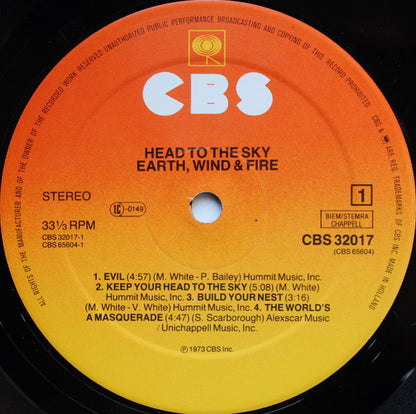 Earth, Wind & Fire : Head To The Sky (LP, Album, RE)
