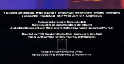 Pauline Murray And The Invisible Girls : Pauline Murray And The Invisible Girls (LP, Album)