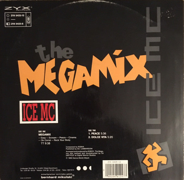 Ice MC : The Megamix (12", P/Mixed)