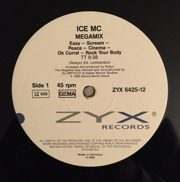 Ice MC : The Megamix (12", P/Mixed)