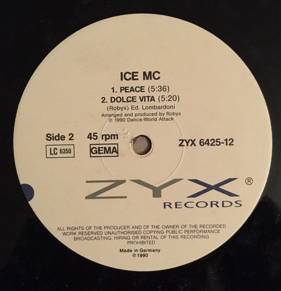Ice MC : The Megamix (12", P/Mixed)