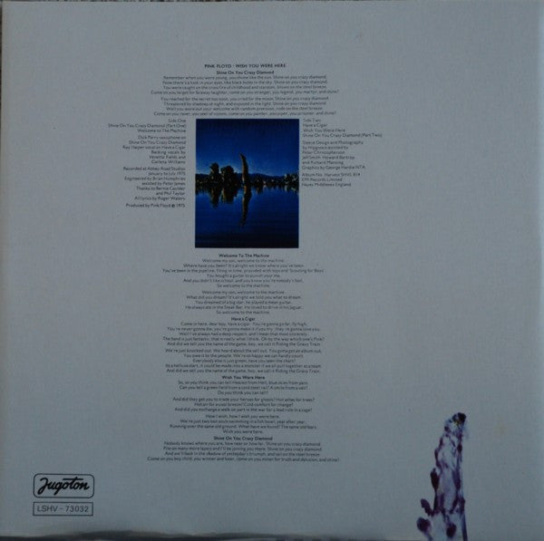 Pink Floyd : Wish You Were Here (LP, Album, RE)