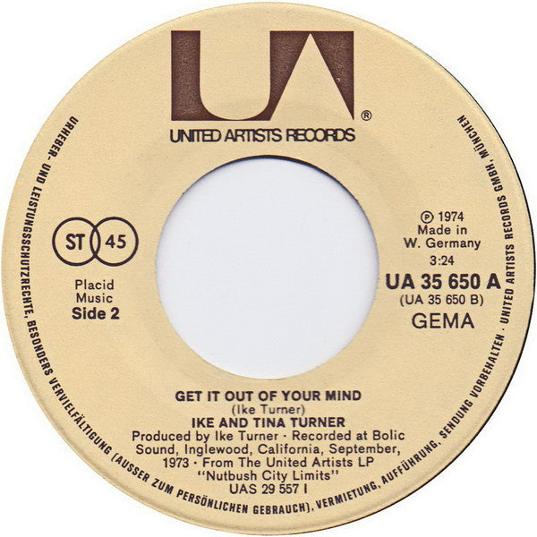 Ike & Tina Turner : Sweet Rhode Island Red (7", Single)