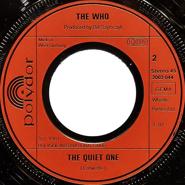 The Who : You Better You Bet (7", Single)