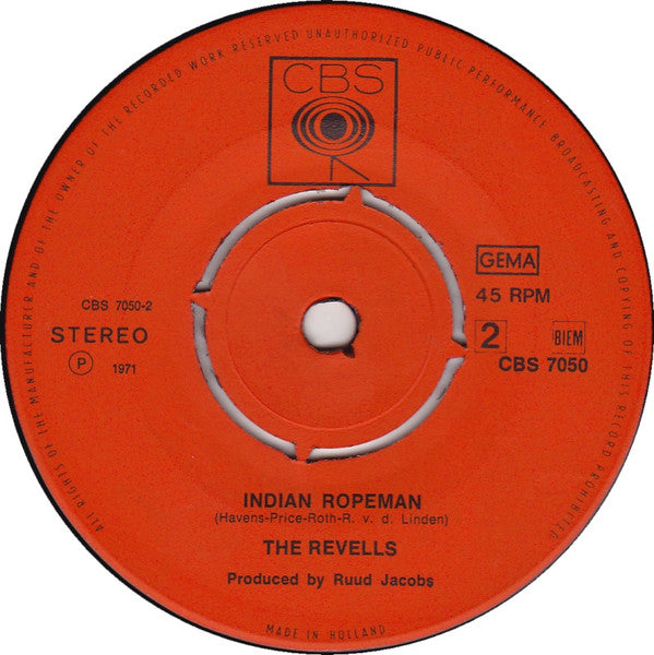 The Revells : Mind Party / Indian Ropeman (7", Single)