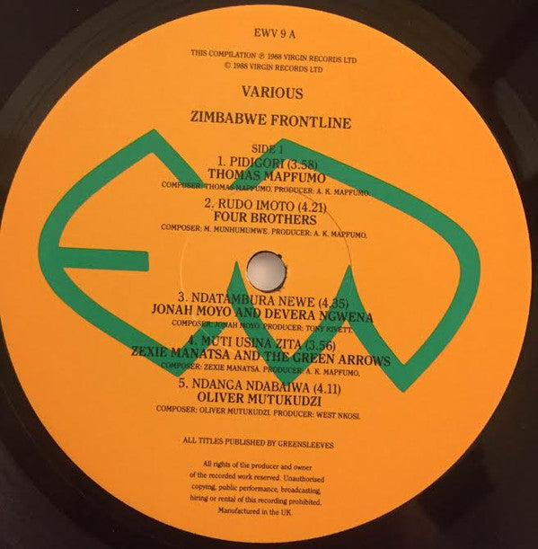 Various : Zimbabwe Frontline (LP, Comp)