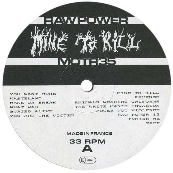 Raw Power (2) : Mine To Kill (LP, Album)