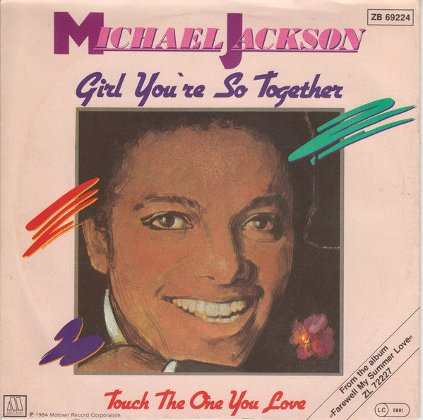 Michael Jackson : Girl You're So Together (7", Single)