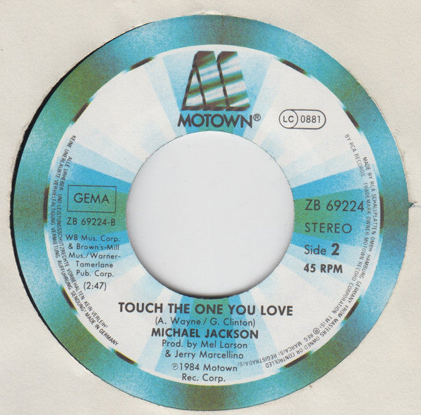 Michael Jackson : Girl You're So Together (7", Single)