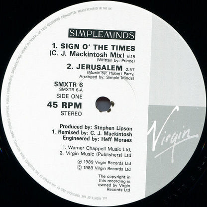 Simple Minds : The Amsterdam EP (12", EP, Ltd, Gat)