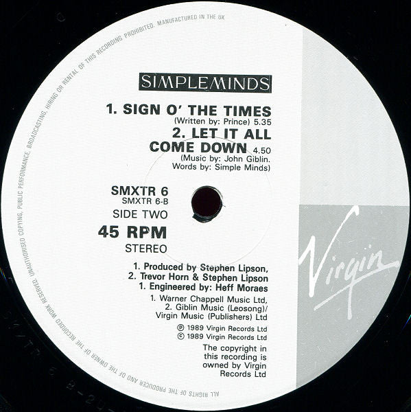 Simple Minds : The Amsterdam EP (12", EP, Ltd, Gat)