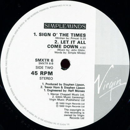 Simple Minds : The Amsterdam EP (12", EP, Ltd, Gat)