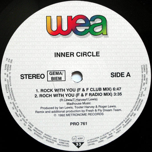Inner Circle : Rock With You (Remix) (12", Promo)