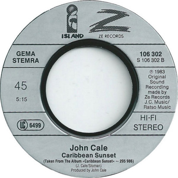 John Cale : Hungry For Love (7", Single)