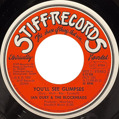 Ian Dury And The Blockheads : Sueperman's Big Sister (7", Single)