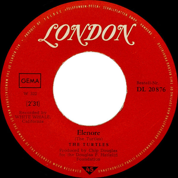 The Turtles : Elenore (7", Single)