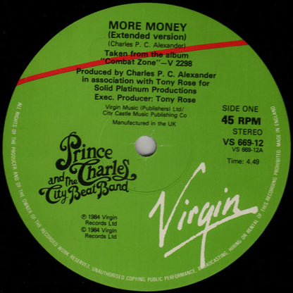 Prince Charles And The City Beat Band : More Money (12")