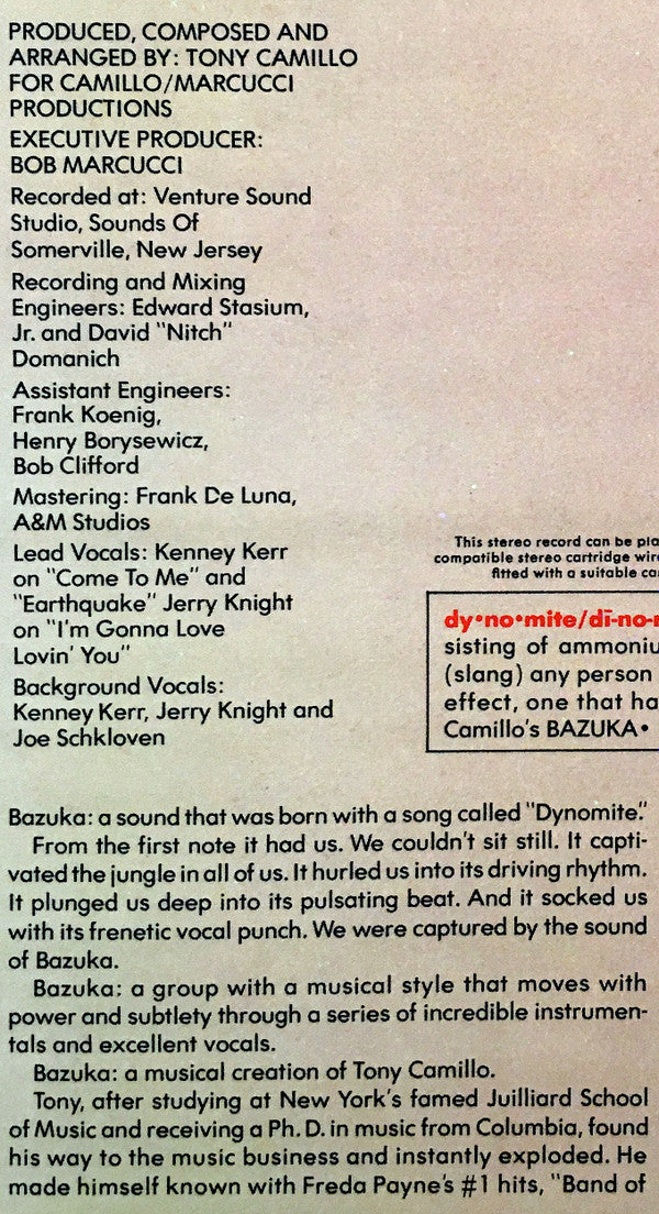 Bazuka* : Bazuka (LP, Album)