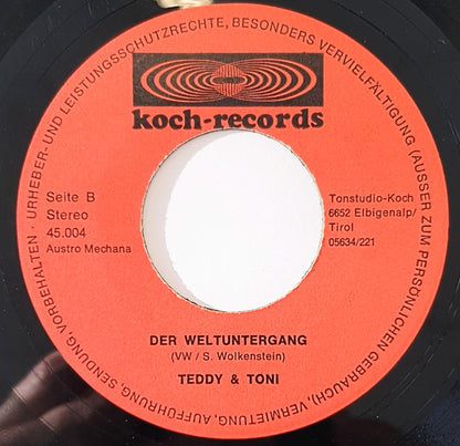Teddy & Toni : Goldene Berge Der Heimat (7", Single)