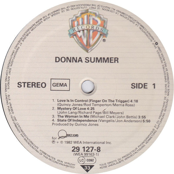 Donna Summer : Donna Summer (LP, Album, Club)