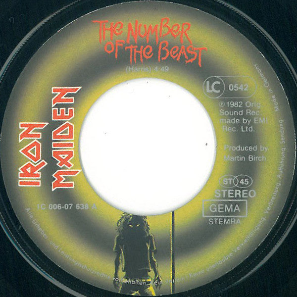 Iron Maiden : The Number Of The Beast (7", Single)