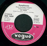 Pat Simon : Komplimente / Der Spatz In Der Hand (7", Single)
