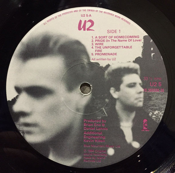 U2 : The Unforgettable Fire (LP, Album)