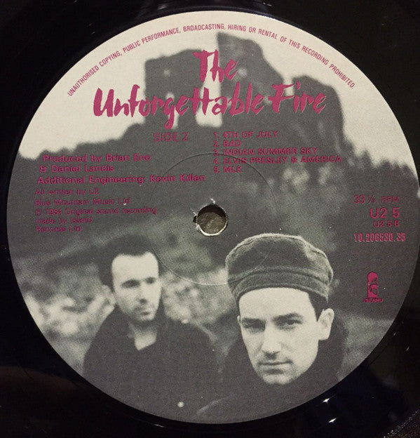 U2 : The Unforgettable Fire (LP, Album)