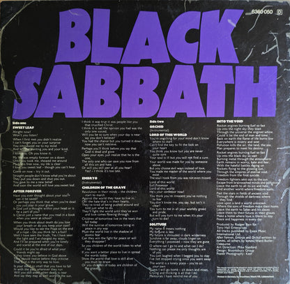 Black Sabbath : Master Of Reality (LP, Album, RP)