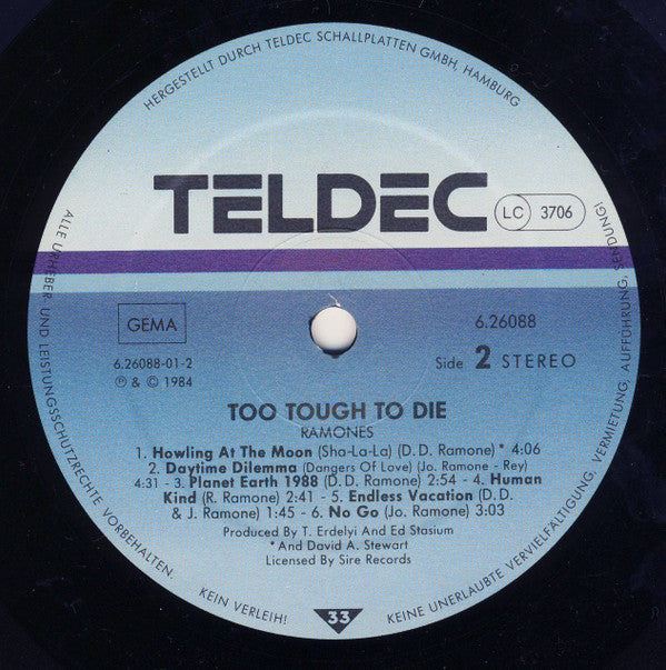Ramones : Too Tough To Die (LP, Album)