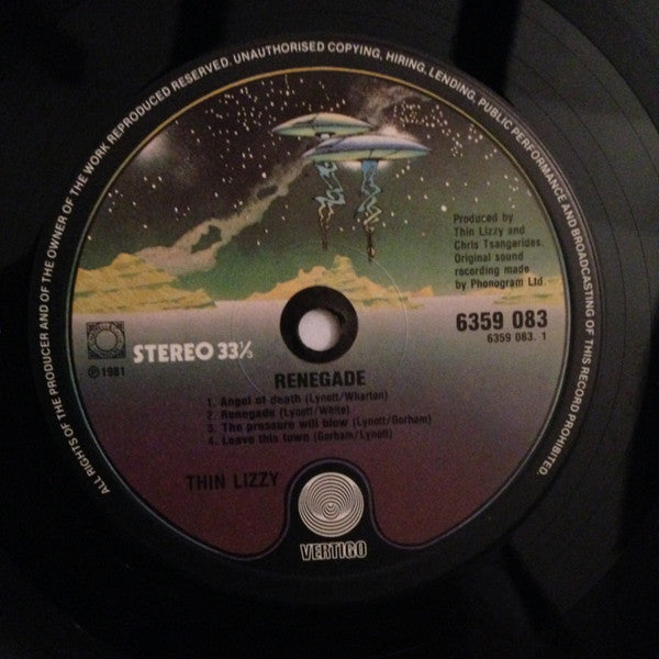 Thin Lizzy : Renegade (LP, Album)