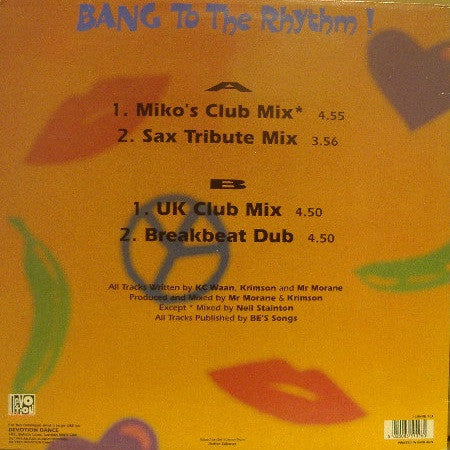 Cold Sensation : Bang To The Rhythm (12")