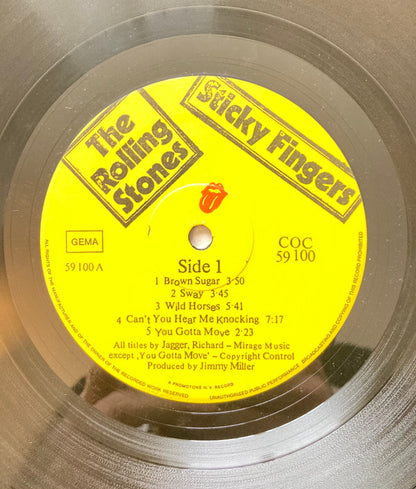 The Rolling Stones : Sticky Fingers (LP, Album, RE, Zip)