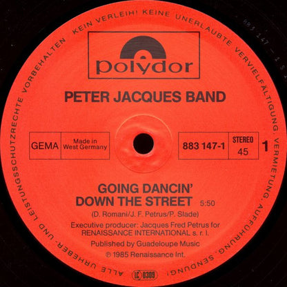Peter Jacques Band : Going Dancin' Down The Street (12", Maxi)