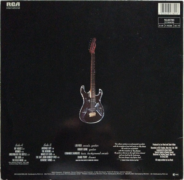 Lou Reed : The Blue Mask (LP, Album, RE)