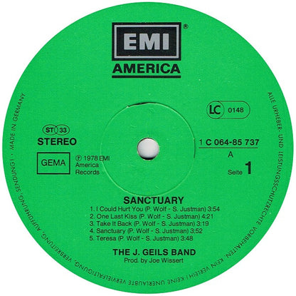 The J. Geils Band : Sanctuary. (LP, Album, Gre)