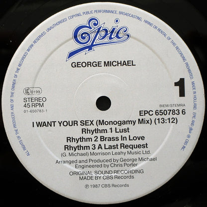 George Michael : I Want Your Sex (12")