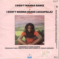 Eddy Grant : I Don't Wanna Dance (7", Single, Red)