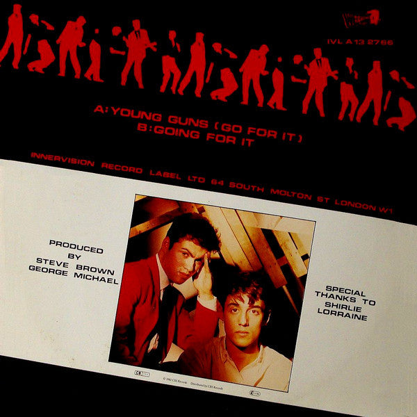 Wham! : Young Guns (Go For It) (12", Single)