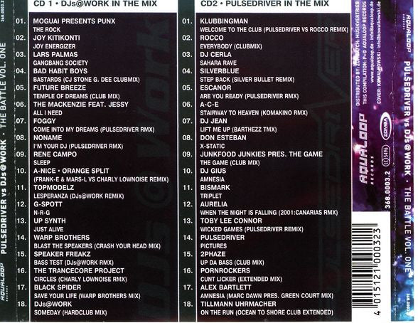 Pulsedriver vs DJs @ Work : The Battle Vol. One (2xCD, Comp, Mixed)