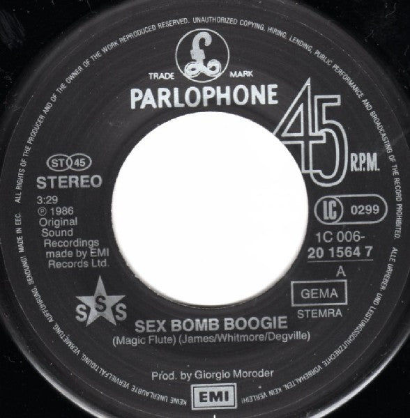 Sigue Sigue Sputnik : Sex Bomb Boogie (7", Single)