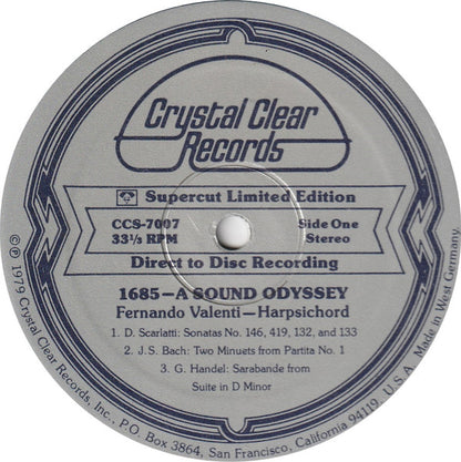 Fernando Valenti : 1685: A Sound Odyssey (LP, Ltd, Dir)