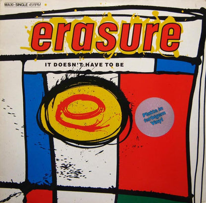 Erasure : It Doesn't Have To Be (12", Maxi, Blu)
