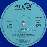 Erasure : It Doesn't Have To Be (12", Maxi, Blu)